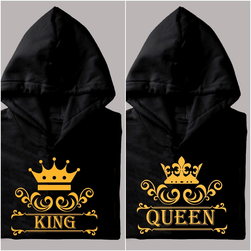 King Queen Hoodies