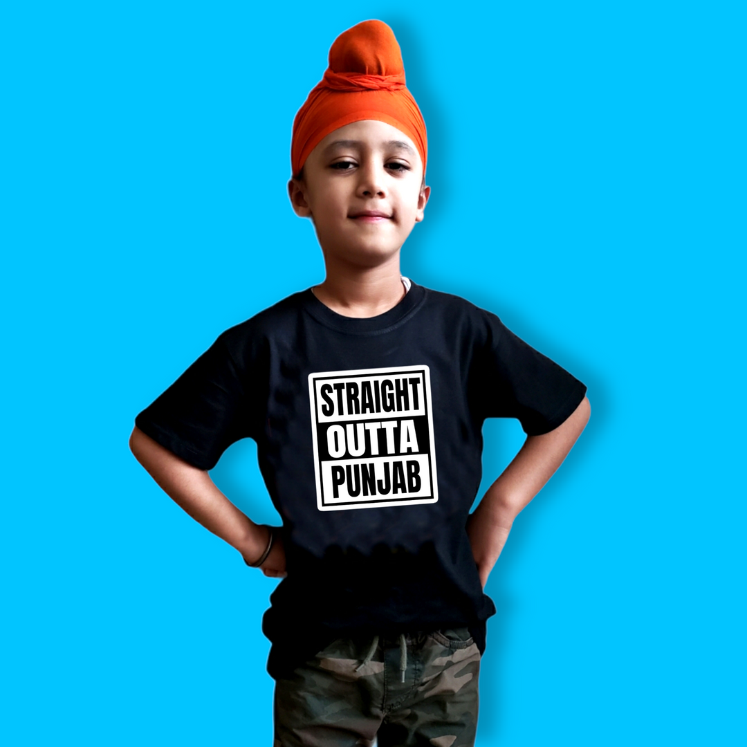 Straight outta Punjab Kids T-shirt