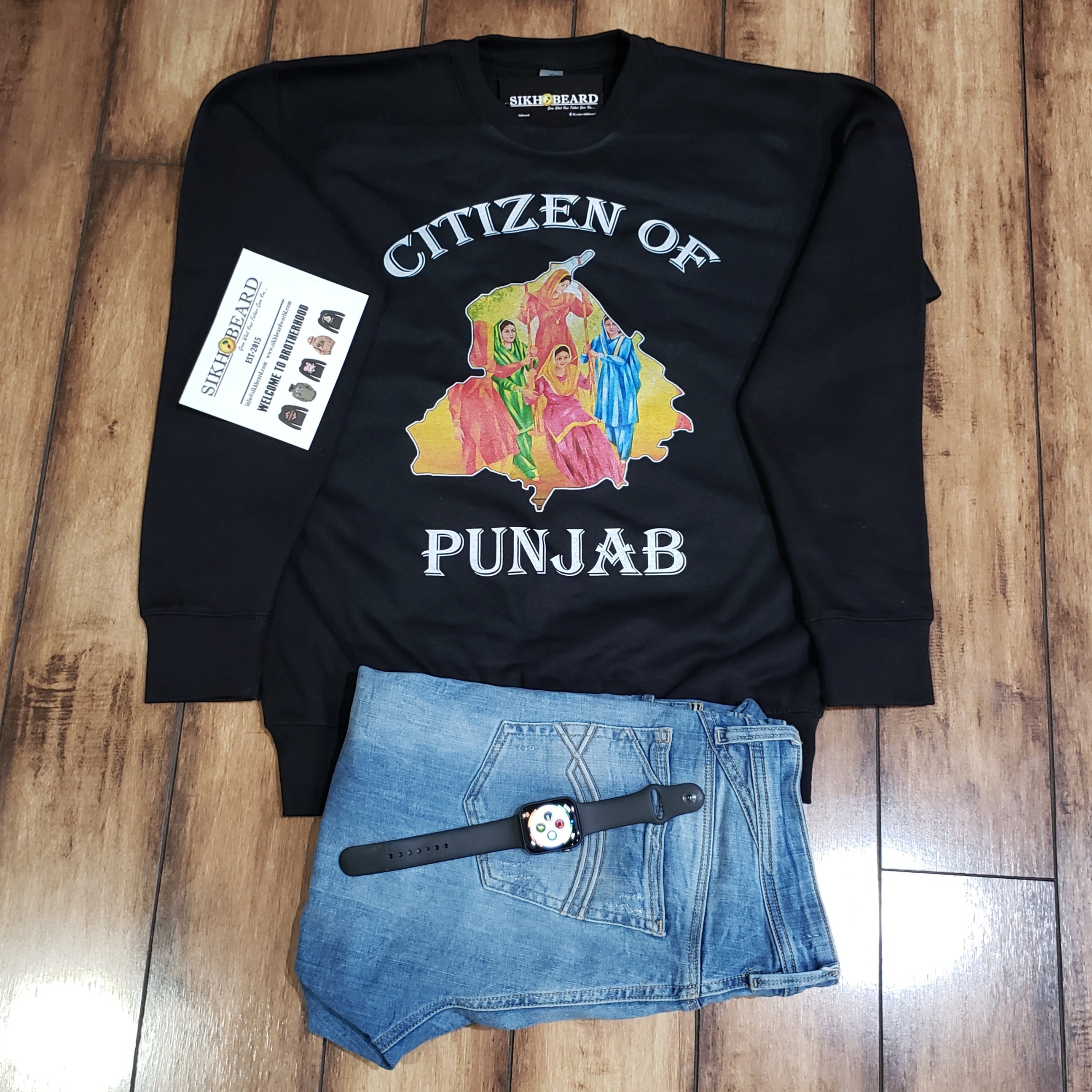 Citizen Of Punjab- crewneck sweatshirt